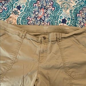 Women’s plus size tan shorts